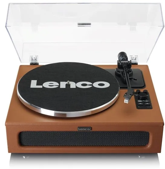 Lenco LS-430BK - 带有4个内置扬声器的唱机 - 棕色 - 棕色唱机